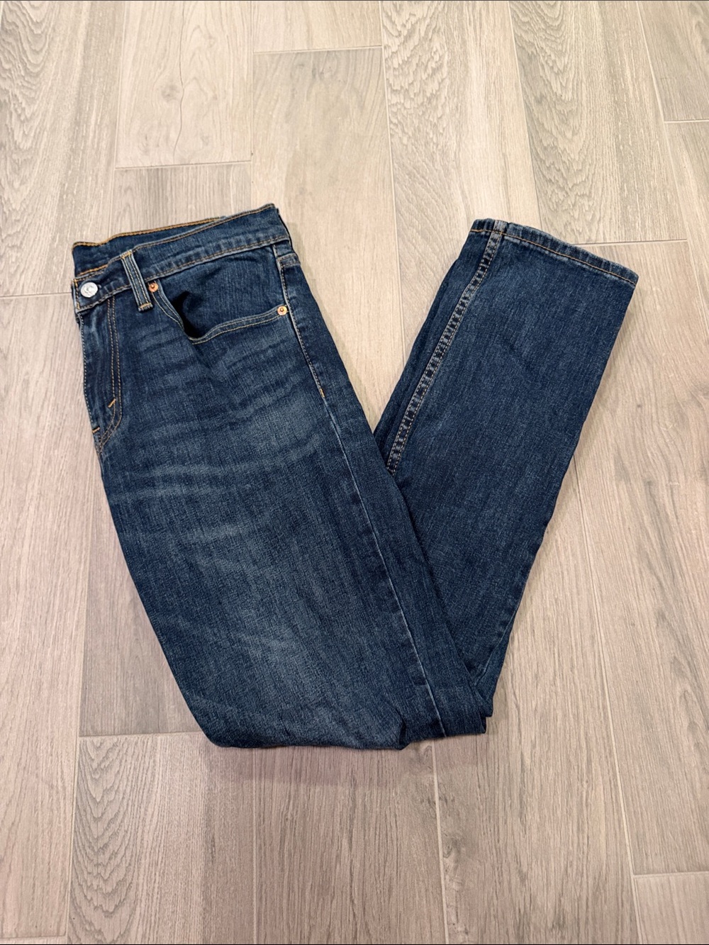 Levi’s Men's Dark Blue Classic Straight Jeans Size W31 L32